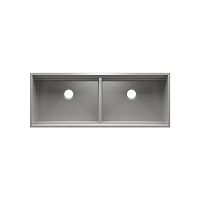 Double kitchen sink SMARTSTATION 005472with drainboardstainless steelundermount