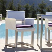 Contemporary chair WEST COASToutdooraluminumhome