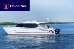 Catamaran express cruiser SilverCat 40LUXoutboardtwin-enginehard-top