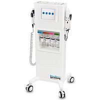 Microdermabrasion unit trolley-mounted