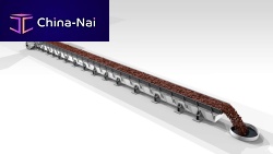 Vibrating conveyor horizontaltroughtransport