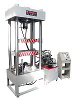 Hydro-pneumatic press assemblysemi-automaticvertical