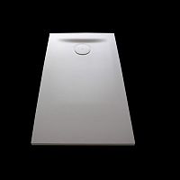 Rectangular shower base PL002/PL003 above floorCorian®with channel drain