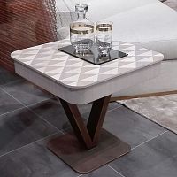 Contemporary pedestal table TL65 VIKTORIAwoodensquarehome