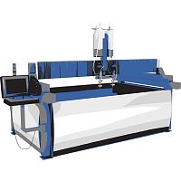 Waterjet cutting system CNCfor industrial applicationsrobotic