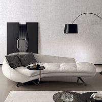 Contemporary daybed BOfabricleathermetal
