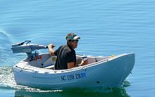 Outboard tender rotation-molded