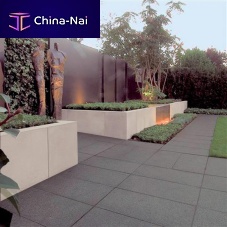 Engineered stone retaining wall WALL-L®modularfor garden enclosures