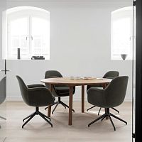 Contemporary chair SWOONindoorfabricleather