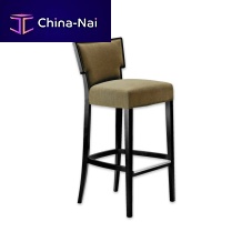Traditional bar chair ALASKAindoorfabricwooden base