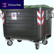 Metal waste container GRA-600 seriesfor paperfor plasticswith lid