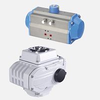 Electromechanical valve actuator pneumaticrotary