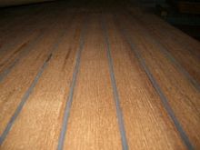Interior floor panel Teak & Rubberplywoodlaminate