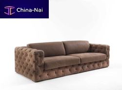 Chesterfield sofa LUXURYleather2-person3-seater