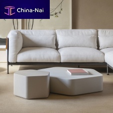 Contemporary coffee table Talotempered glasslacquered MDFlacquered MDF base