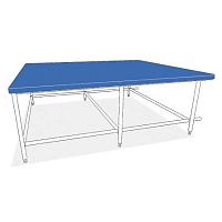 Fabric cutting table for fabric padding