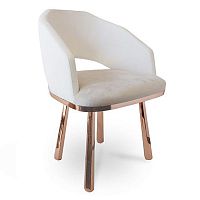 Contemporary dining chair Amberindoorvelvetbrass