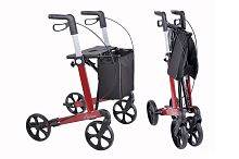 4-wheel rollator Serverwith basketwith seatheight-adjustable
