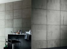 Wall-mounted decorative panel CIMENTO® SMOOTHwoodconcretesmooth