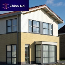 Plastic wall cladding panel DOUBLE MATCHBOARDoutdoorfor public buildingclip-on