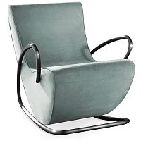 Contemporary armchair CAMILLAfabricleatheriron