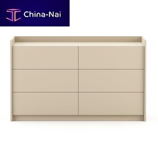 High chest of drawers Chloecontemporarywood veneerrectangular