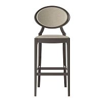 Contemporary bar chair Roundy indoorleatherbeech base