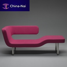 Contemporary daybed CHAISE-LONGUEfabricstainless steel baseindoor