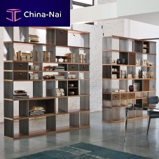 Contemporary shelf Diesyswalnutebonysteel