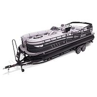 Outboard pontoon boat 2500LSopenside consolesport-fishing