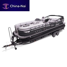 Outboard pontoon boat 2500LSopenside consolesport-fishing