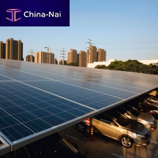 Black solar panel Distributed power stationon glass