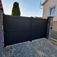 Swing gate rightleftlacquered aluminum