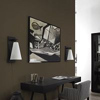 Contemporary wall light Jokerindoorwoodenconical