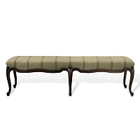 Classic bench NOBLE ESTATEmahoganyfabricupholstered