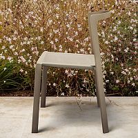 Contemporary chair PUSHoutdoorfabricaluminum base