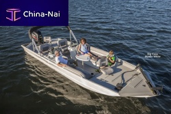 Outboard deck boat BIG EASYopenside consolesport-fishing