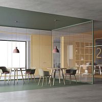 Fixed partition ICONAglassaluminumpolycarbonate