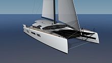 Catamaran sailing yacht ORC 52.2cruising4-cabinwith open transom