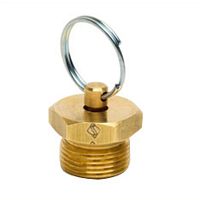 Hexagonal plug 2193 seriesthreadedbrassdrain