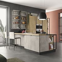 Contemporary kitchen LINEAMDFlacquered MDFlaminate