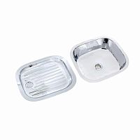 Single-bowl kitchen sink ELISAwith drainboardcopperovermount