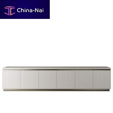 Contemporary TV cabinet MERCURYwith storagewoodengray
