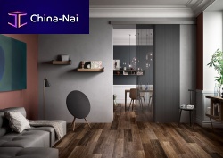 Sliding partition VISIO CRISTALLO STRIPglazed