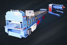Roof panel roll forming machine Seam-lokautomaticPLC-controlledfixed type