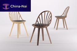 Contemporary chair KALOTAindoorsolid woodfabric