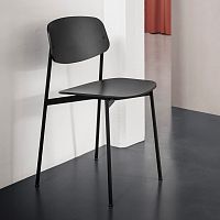 Contemporary chair TODAYindoorwood veneersteel base