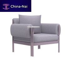 Tablet club chair Nexocontemporaryfabriclacquered aluminum