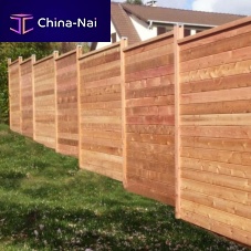 Louvered fence MISTRALgardenred cedartraditional
