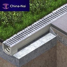 Stainless steel drainage channel SELF seriesslotfloor